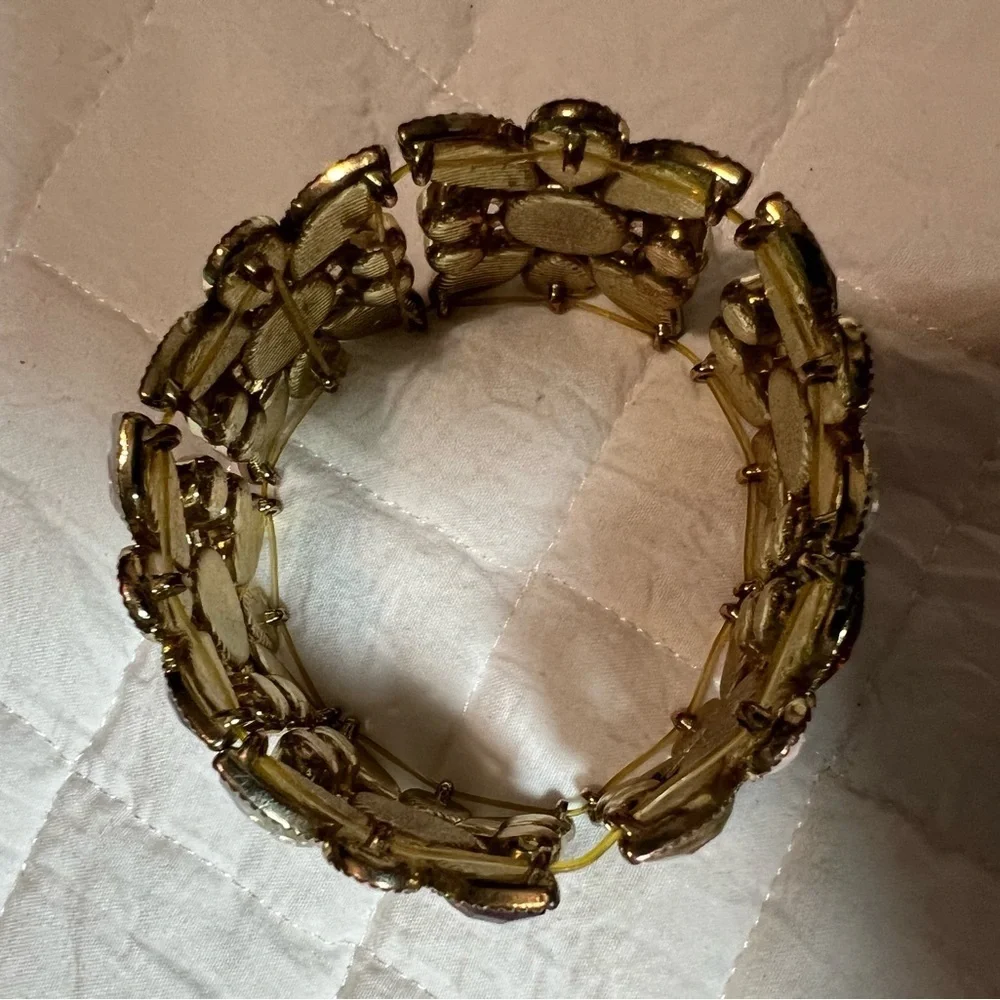 Ornate Multi Colored Gemstone Bracelet